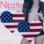 Neva Nude Pasty Hearts U.S Flag