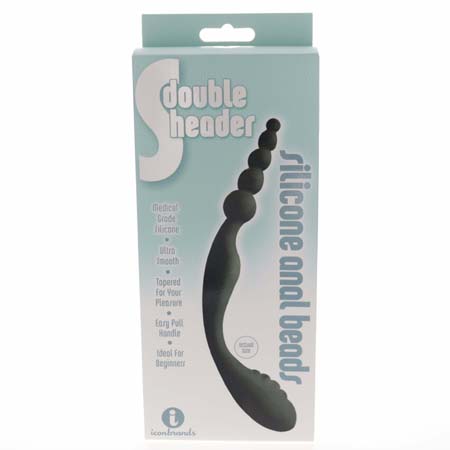 The 9's S-Double Header Double Ended Silicone Anal Beads | Climactic Adventures