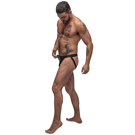 Male Power Grip & Rip Rip off Thong Black SM | Climactic Adventures