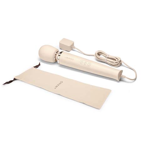 Le Wand Powerful Plug-In Vibrating Massager Cream | Climactic Adventures