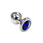 Stainless Butt Plug Small with BLUE