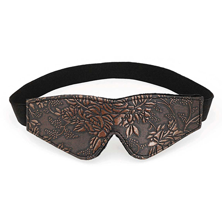 Blindfold Brown PU Floral Print With Faux Fur Lining | Climactic Adventures