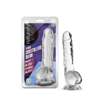 Naturally Yours Crystalline Dildo 8 in. Diamond | Climactic Adventures