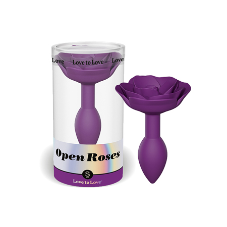 Love To Love Open Roses Silicone Anal Plug Small Purple Rain | Climactic Adventures