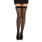 DG Diamond Net Fishnet Thigh Highs BlkOS