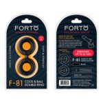 Forto F-81 Sili C&B Double Ring Med Blk