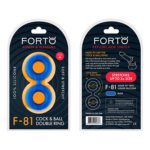 Forto F-81 Sili C&B Double Ring Med Blue