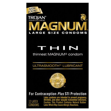 Trojan Magnum Thin Large Size Condoms with UltraSmooth Lubricant | Climactic Adventures