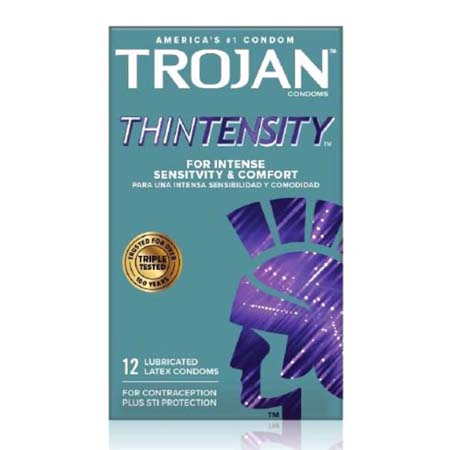 Trojan Thintensity Latex Condoms with UltraSmooth Lubricant | Climactic Adventures