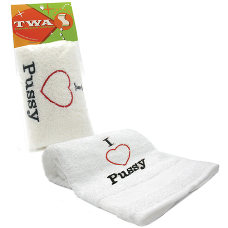 Towels With Attitude - I Heart Pussy | Climactic Adventures