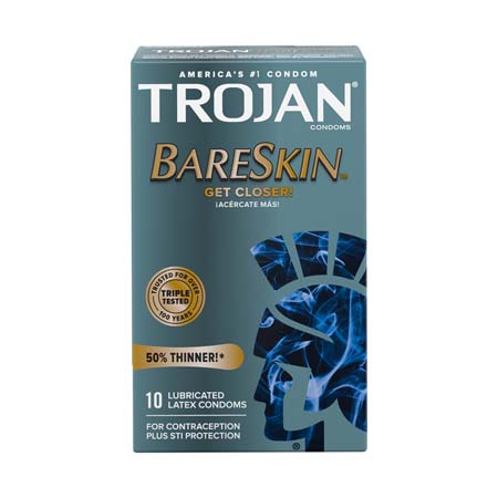 Trojan Bare Skin Lubricated Condoms (10) | Climactic Adventures