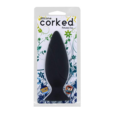 Corked Medium Anal Plug - Charcoal | Climactic Adventures