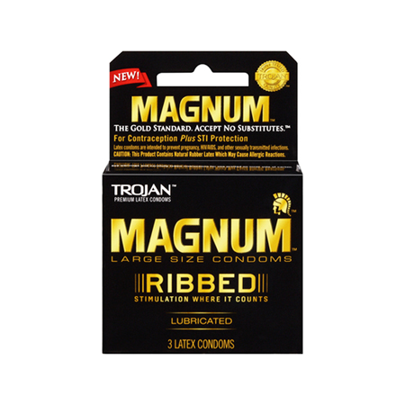 Trojan Magnum Ribbed 3pk | Climactic Adventures