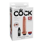 King Cock 7in Squirting Cock Beige