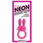 PD Neon Rabbit Ring Vibrating Pink