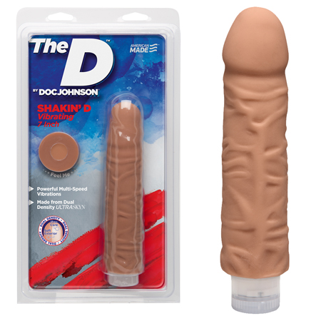 The D The Shakin D 7 Inch Vibrating Caramel | Climactic Adventures