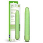 Gaia Eco Slimline Vibrator Green