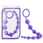 Luxe Silicone 10 Beads Anal Purple