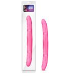 B Yours 16in Double Dildo Pink