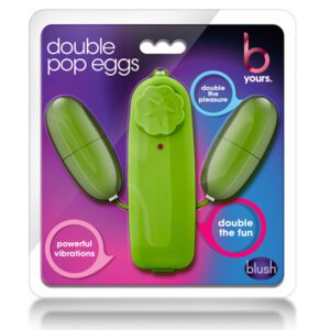 B Yours Double Pop Eggs Dual Bullet Lime