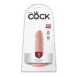 King Cock 5in Cock w/ Suction Cup Beige