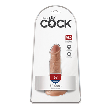 King Cock 5in Cock w/ Suction Cup Tan | Climactic Adventures