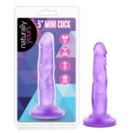 Naturally Yours 5in Mini Cock Purple