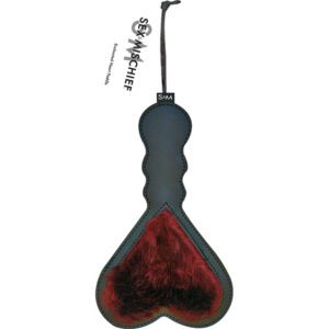 SS S&M Enchanted Heart Paddle Burgundy