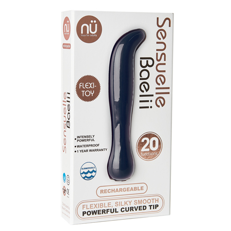 Sensuelle Baelii G-Spot Vibe Silicone 20 Function Waterproof USB Rechargeable Navy | Climactic Adventures