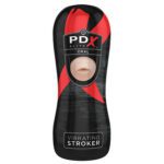 PDX Elite Vibrating Stroker Oral Beige
