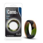 Performance Silicone Camo CockRing Green