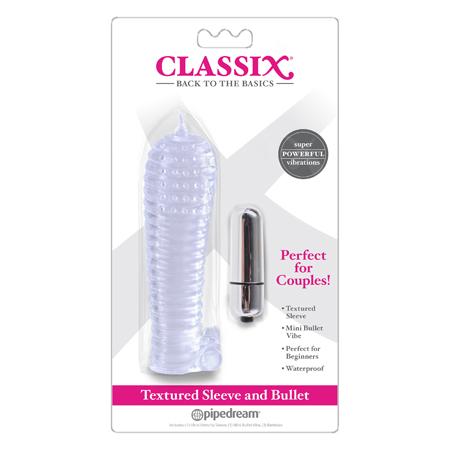 Classix Textured Sleeve & Bullet - Clear | Climactic Adventures