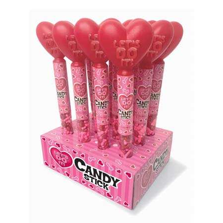 Let's Do It Heart Candy Cane 12pc Display | Climactic Adventures