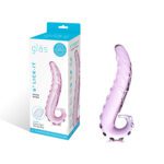 Glas 6in Lick-It Glass Dildo Pink