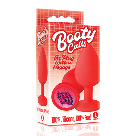 The 9's Booty Calls Silicone Butt Plug Red Fuck Yeah | Climactic Adventures