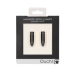 Ouch Diamond Bullet Magnet NipClamps Blk