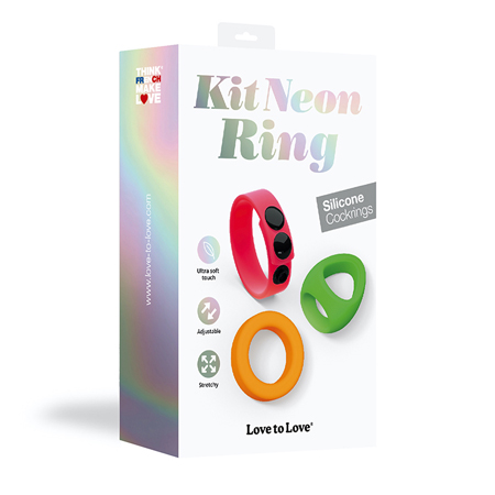 Love to Love Kit Neon Ring Cockring Set | Climactic Adventures