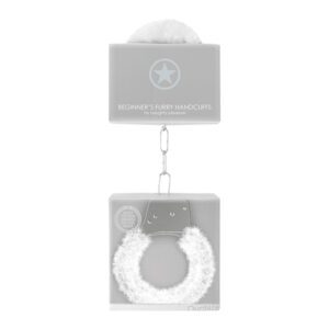 Ouch Beginner's Furry Handcuffs White