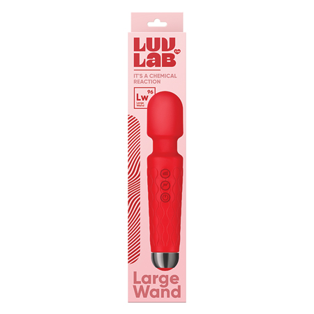 Luv Inc Lw96 Large Wand Vibrator Red | Climactic Adventures