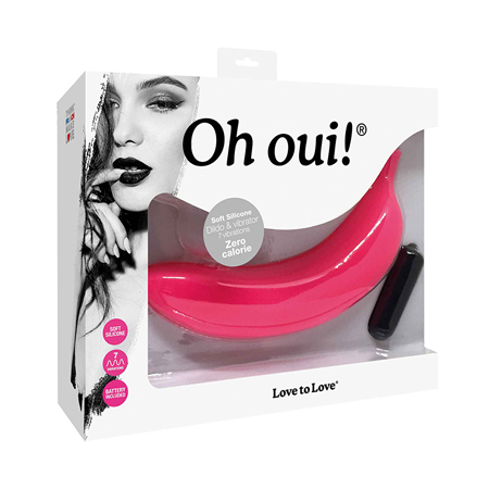 Love to Love Oh Oui Banana Vibrator Pink | Climactic Adventures