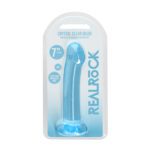 RealRock CC 7in Dildo W/Suction Cup Blue