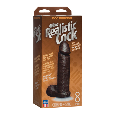 The Realistic Cock - 8 Inch Black | Climactic Adventures