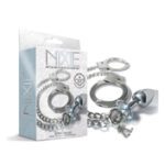 Nixie Metal Butt Plug&Handcuffs Set Silv