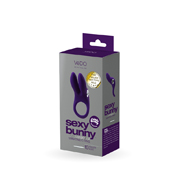 Vedo Sexy Bunny Rechargeable Vibrating C-Ring Deep Purple | Climactic Adventures