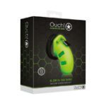 Ouch GITD 3.5in Silicone Cock Cage Grn