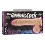 Realistic Cock - UR3 Vibrating 6in White