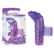 Pipedream Waterproof Finger Fun Textured Finger Vibrator Purple | Climactic Adventures