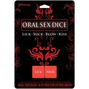 Pipedream Oral Sex Dice (Lick-Suck-Blow-Kiss) | Climactic Adventures