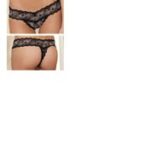 RR Crotchless Lace V-Thong SM