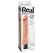Pipedream Real Feel Lifelike Toyz No. 12 Realistic 10.5 in. Vibrating Dildo Beige | Climactic Adventures